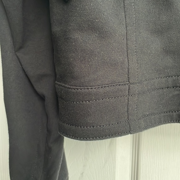 Elle Moto jacket bikercore black zippers long sleeves womens adult size … - Picture 8 of 12